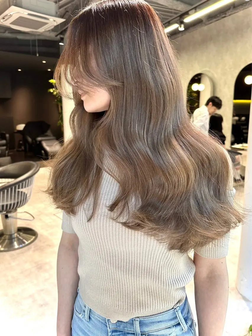 ロング カラー ヘアカラー トリートメント 🌷レイヤー・ボブ /tomomi🌷のヘアスタイル