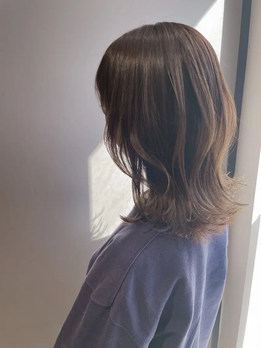 ミディアム カラー カット ヘアカラー トリートメント Ma ruのヘアスタイル