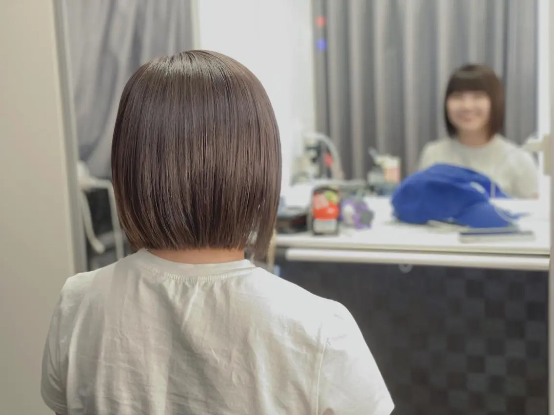 ショート カラー ボブ 平山 弘樹のヘアスタイル