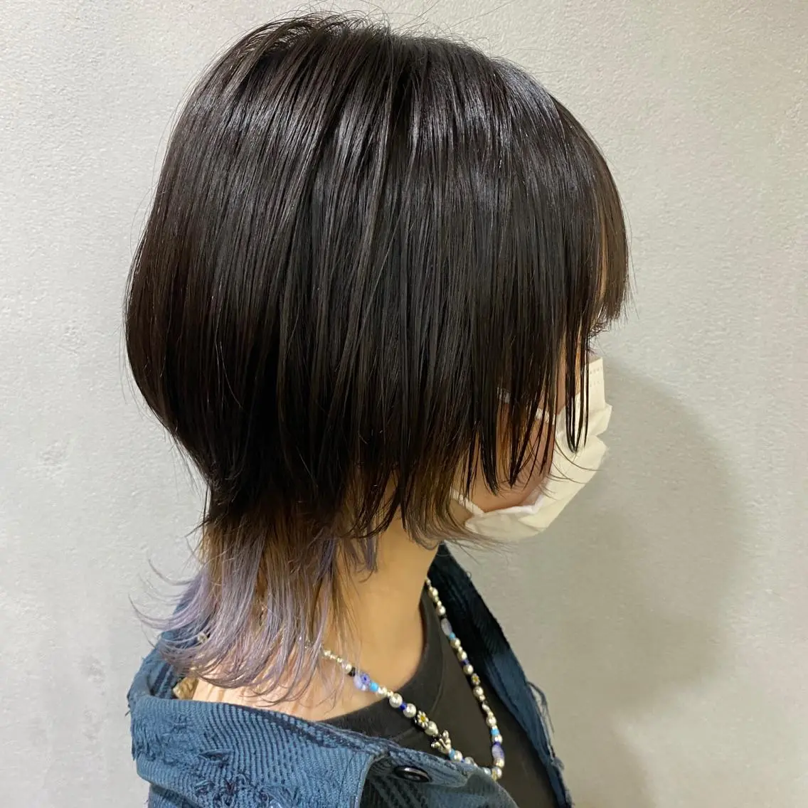 ショート カラー ウルフカット 舟橋 りんかのヘアスタイル