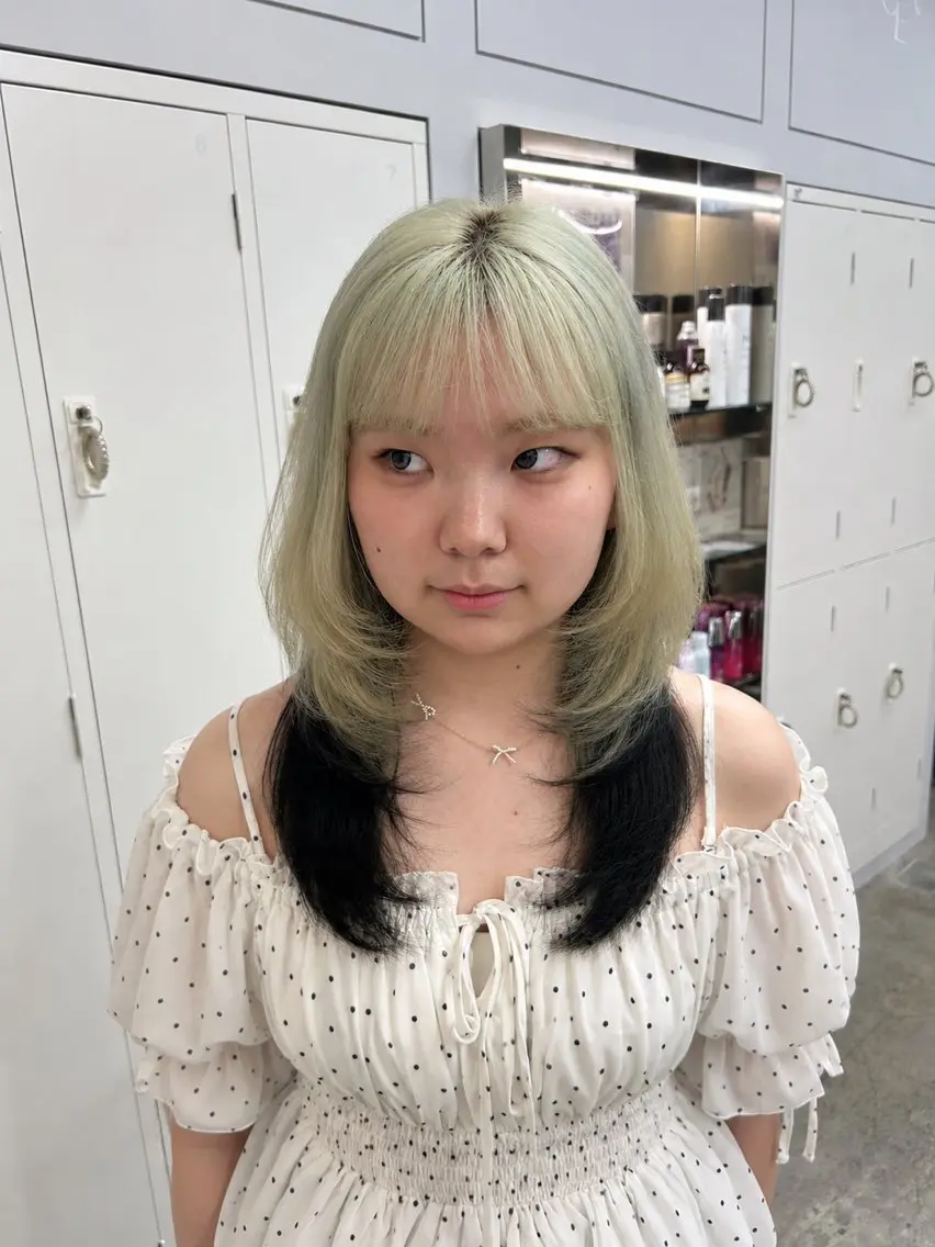 ロング ハルカ 縮毛矯正🧤 レイヤーモデル募集のヘアスタイル