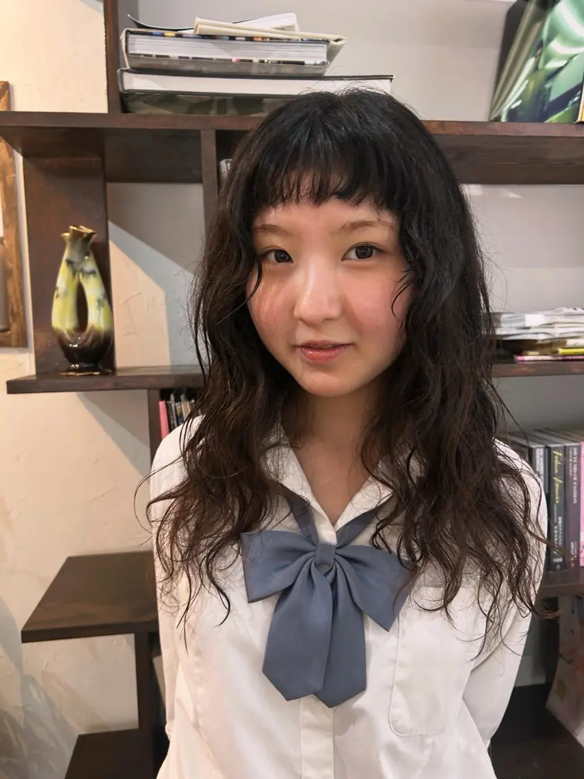 セミロング カット パーマ トリートメント MOMOKA💫 YARD【学芸大学】のヘアスタイル