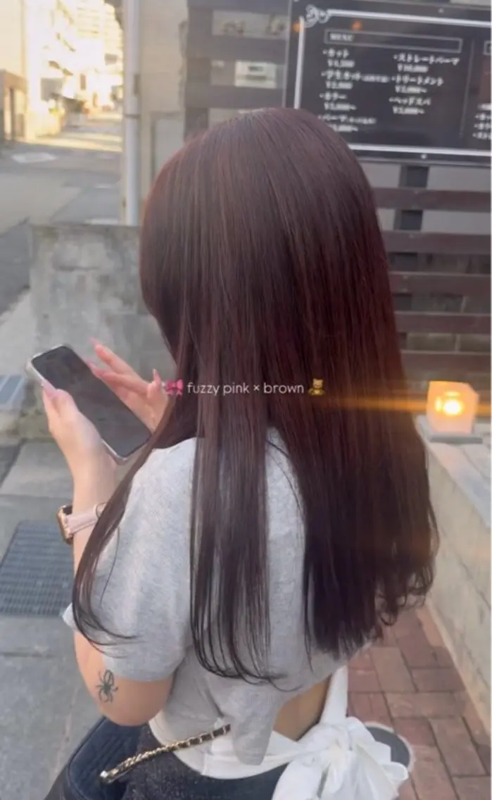 【平日 14:00~18:00限定🎀✨️】ブリーチ1回+オンカラーあり+髪質改善トリートメント🫧の写真