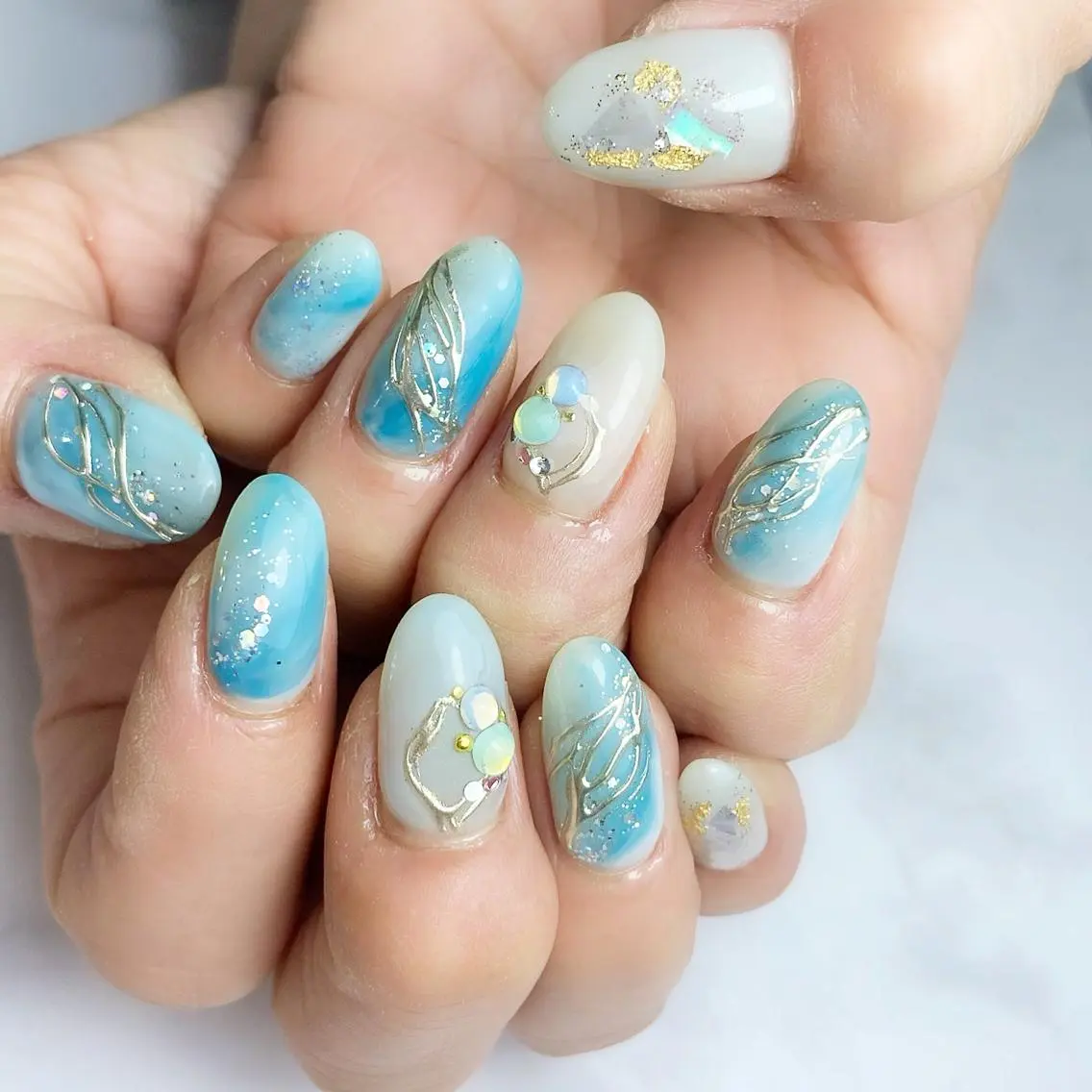 ネイル ニュアンスネイル ハンドネイル ameria meguのネイルデザイン