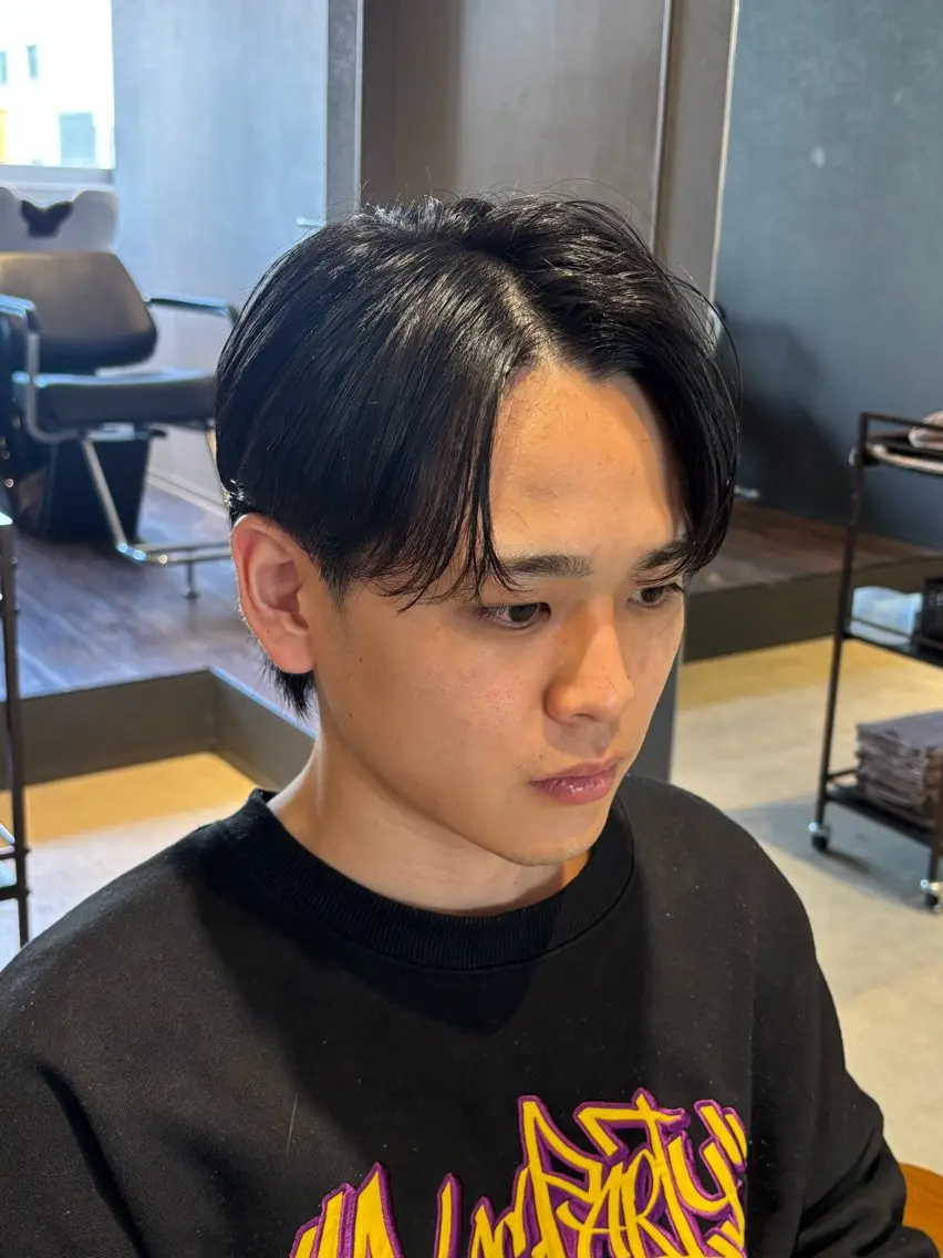 ショート パーマ メンズ カット トリートメント パーマ職人DAIKI ツイスパ/波巻きのヘアスタイル