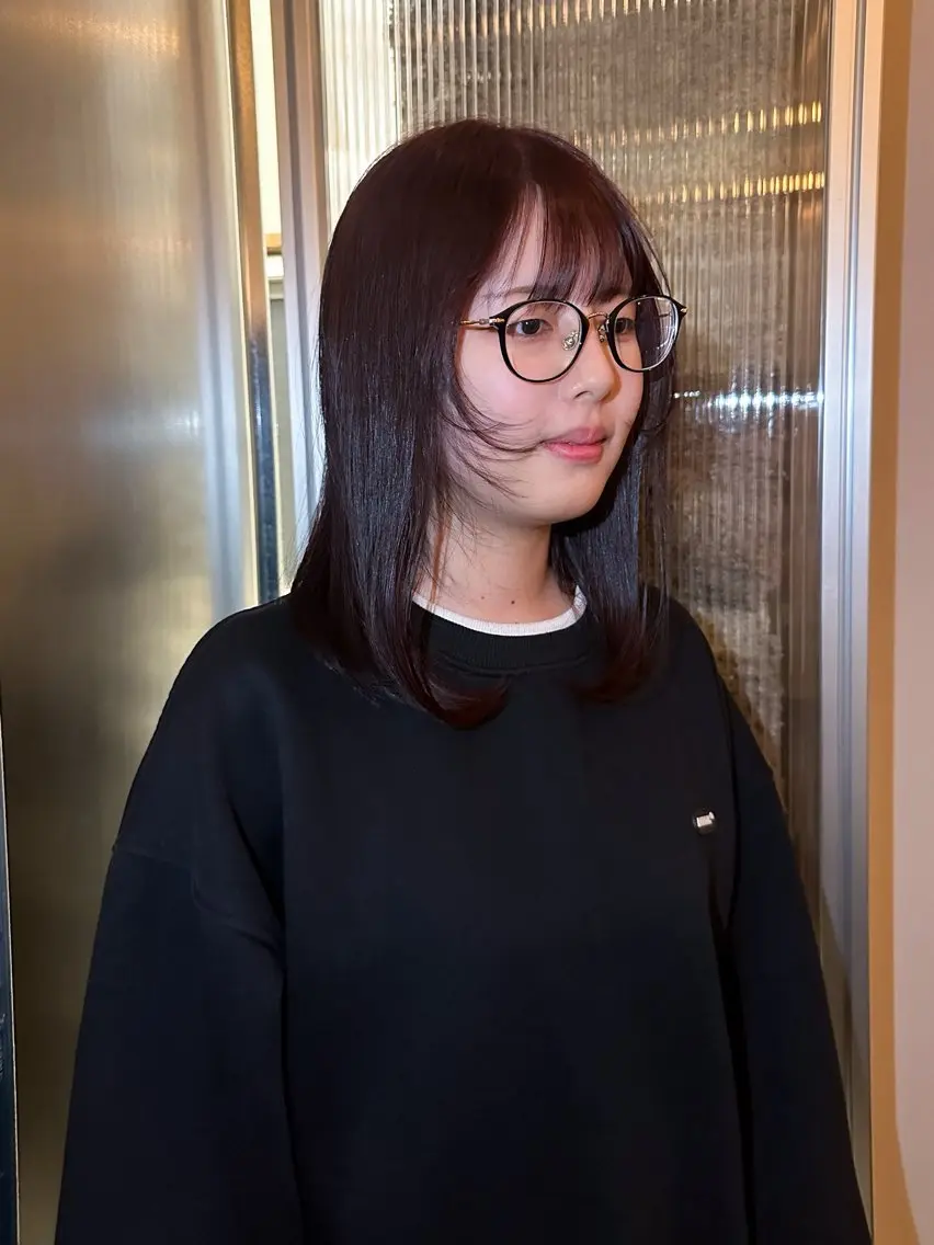 セミロング カラー カット ヘアカラー トリートメント 🐏nao /レイヤーカット🐏のヘアスタイル