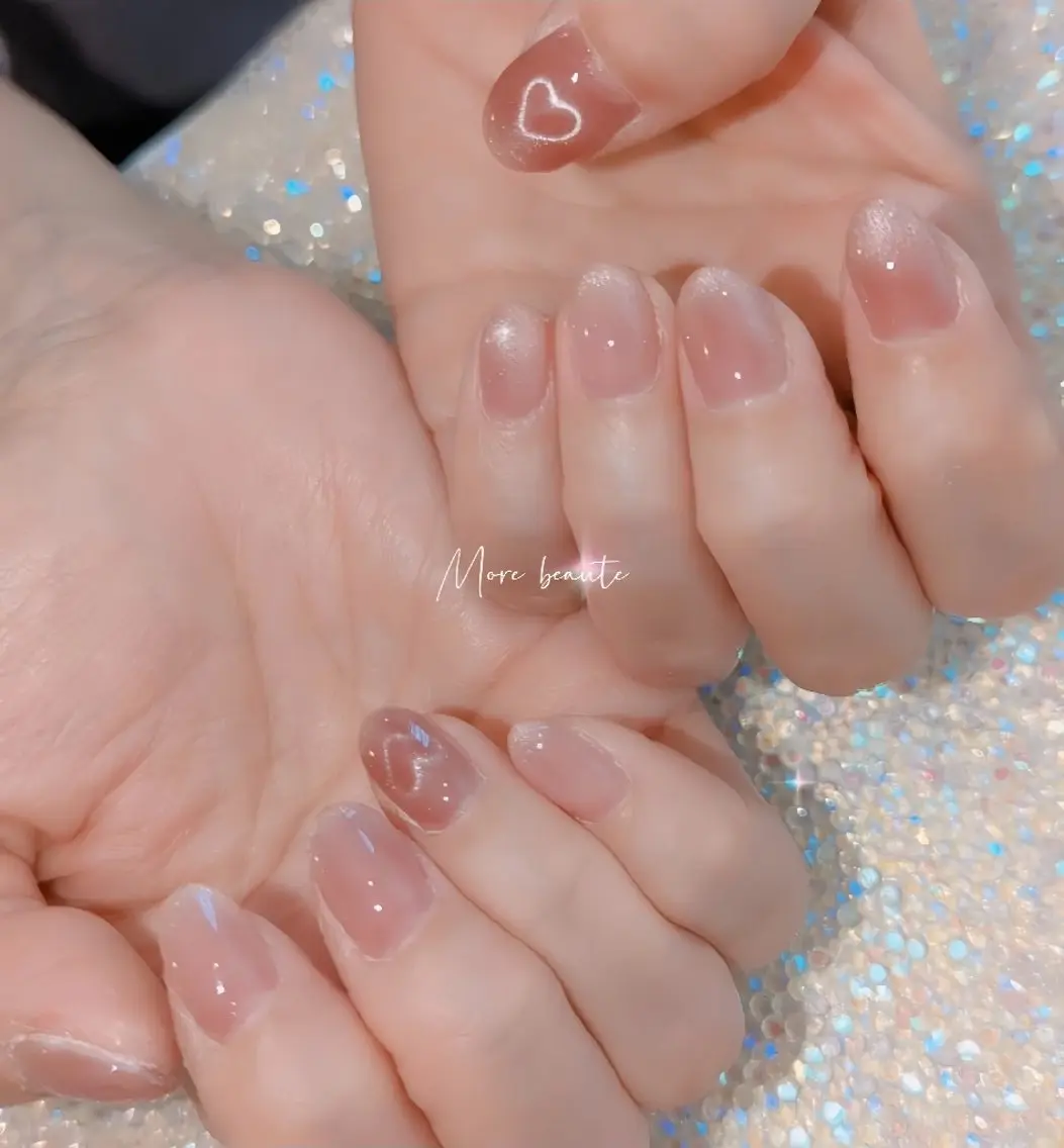 ネイル アートネイル ジェルネイル ハート 韓国ネイル マグネットネイル ハンドネイル I LOVE ME NAIL.。.:*♡のネイルデザイン