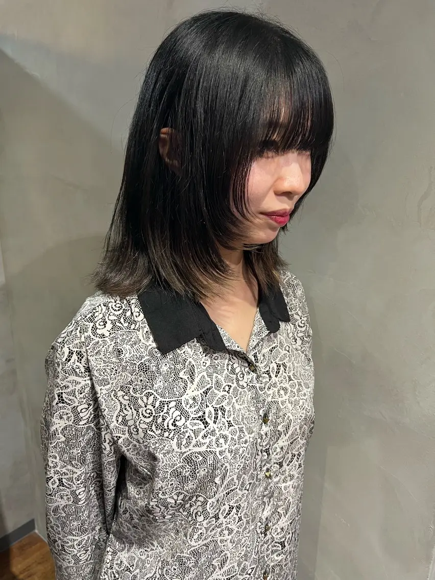 ミディアム レイヤーカット ヘアカラー トリートメント インナーカラー🦔 🐾KEISUKEのヘアスタイル