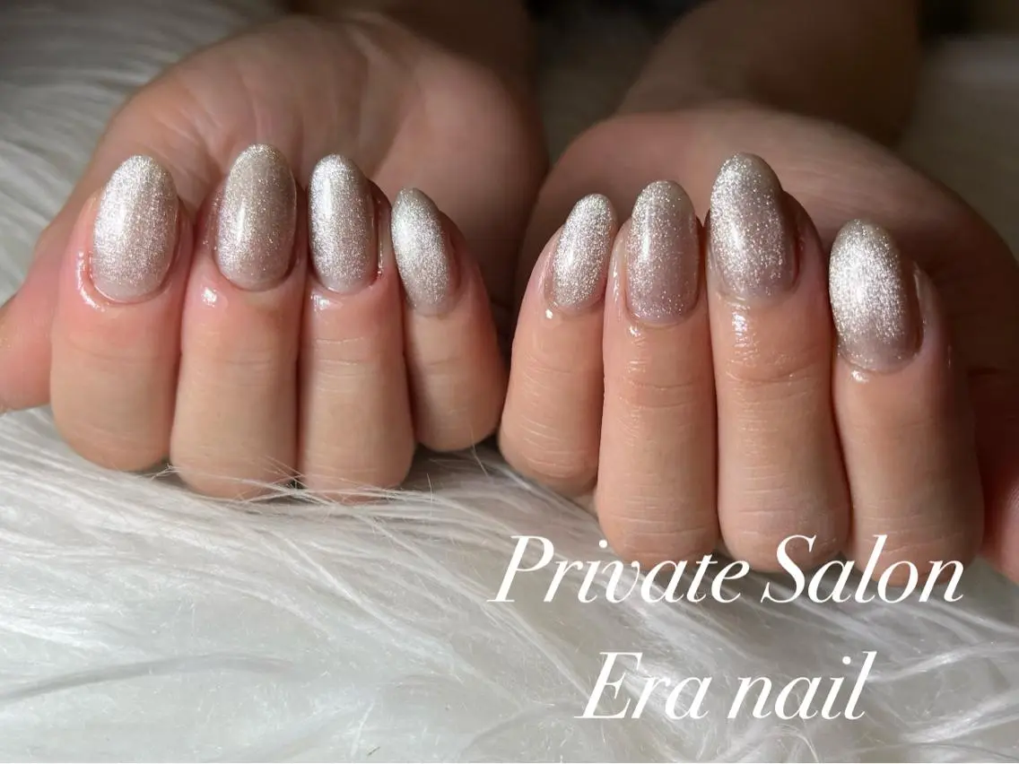 ネイル マグネットネイル マグネットワンカラー ワンカラーネイル ハンドネイル Era nailのネイルデザイン