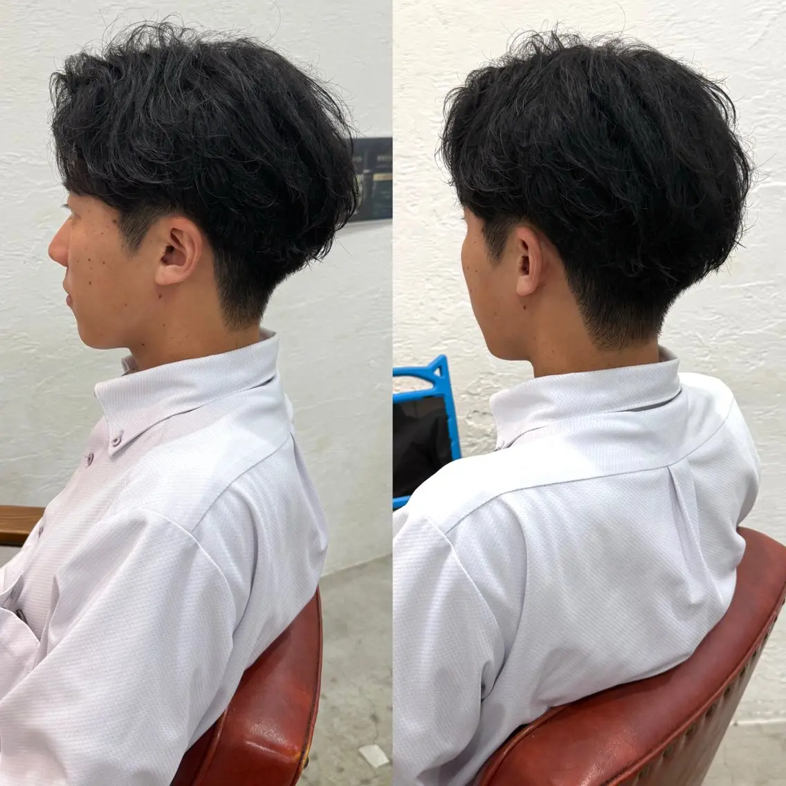 メンズ アップバング マッシュ 刈り上げ カット Rui/レイヤー博多 メンズカット募集中のヘアスタイル