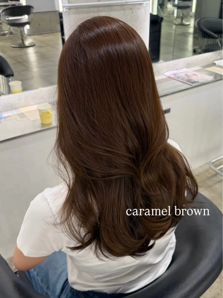 ロング カラー カット maho / 韓国風艶カラー🌙のヘアスタイル