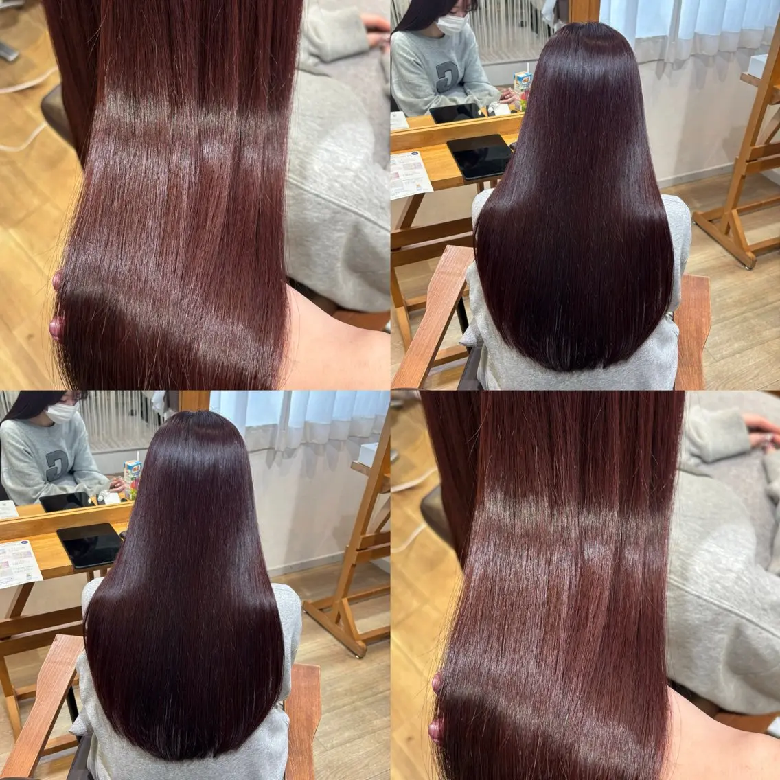 ロング カラー ヘアカラー トリートメント ヘッドスパ RINNO🌷透明感 カラー/髪質改善のヘアスタイル