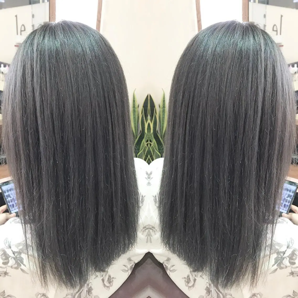 セミロング カラー イルミナカラー 青木 茂樹⭐️ 透明感カラーのヘアスタイル