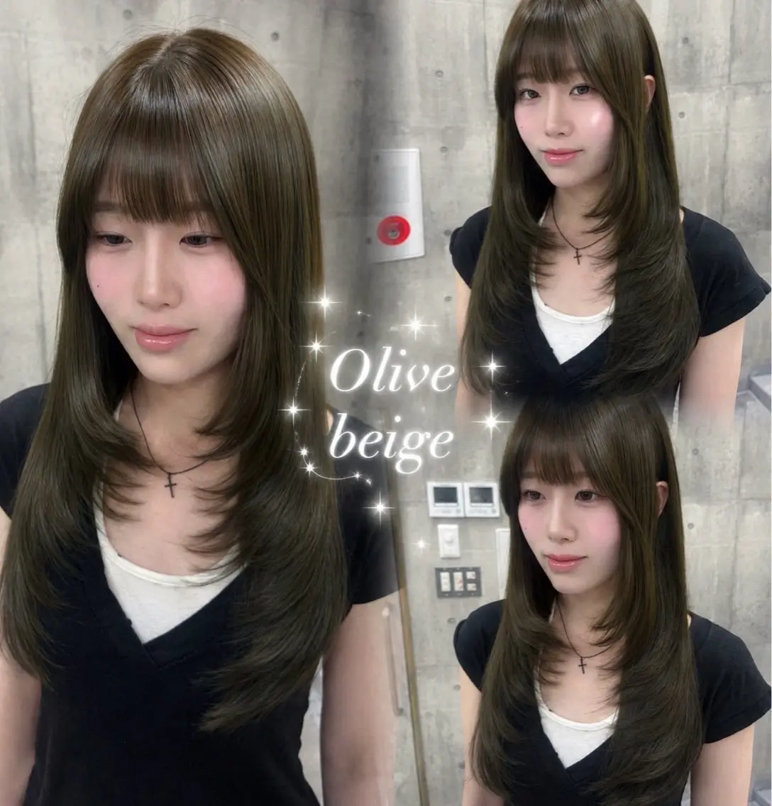 ロング カット ヘアカラー トリートメント ayano /レイヤー/艶カラーのヘアスタイル