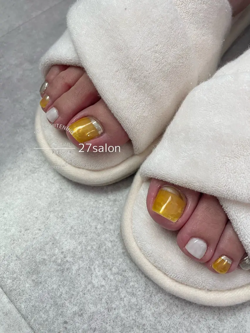 ネイル フットネイル フットネイル 27salon yuinaのネイルデザイン