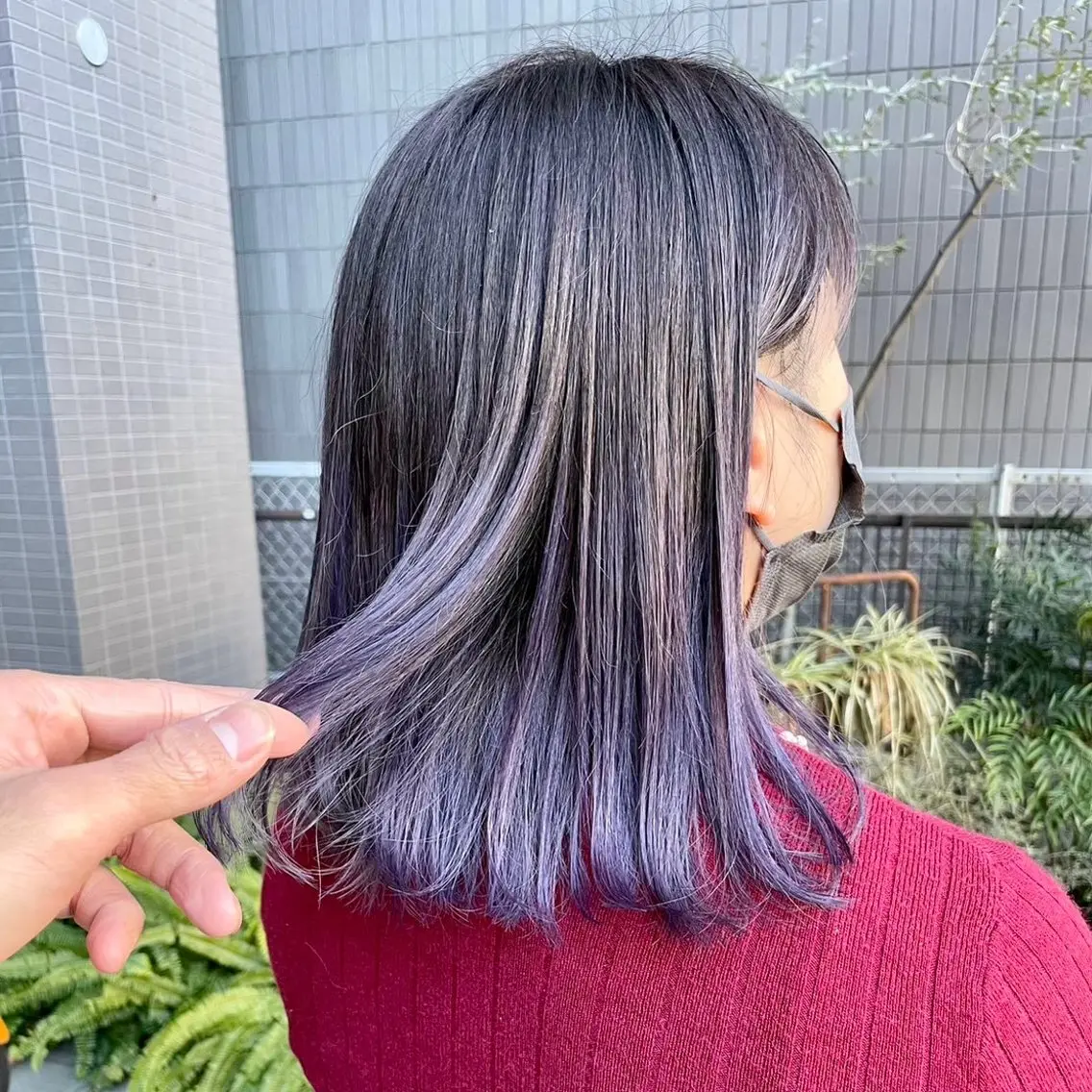 セミロング カラー 小顔似合わせカット ┊︎*AYANO*のヘアスタイル