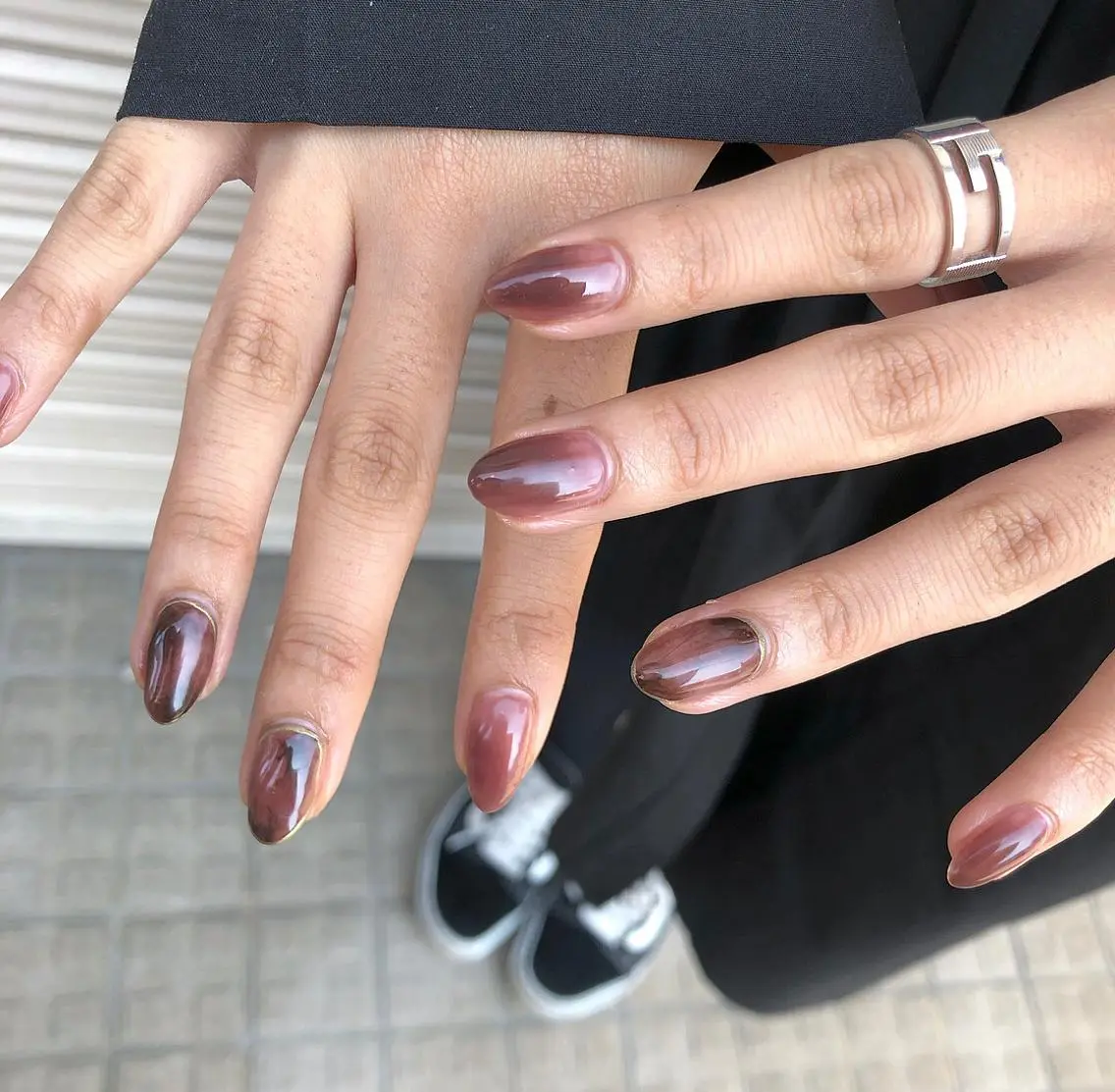 ネイル ニュアンスネイル nail salon granveilのネイルデザイン