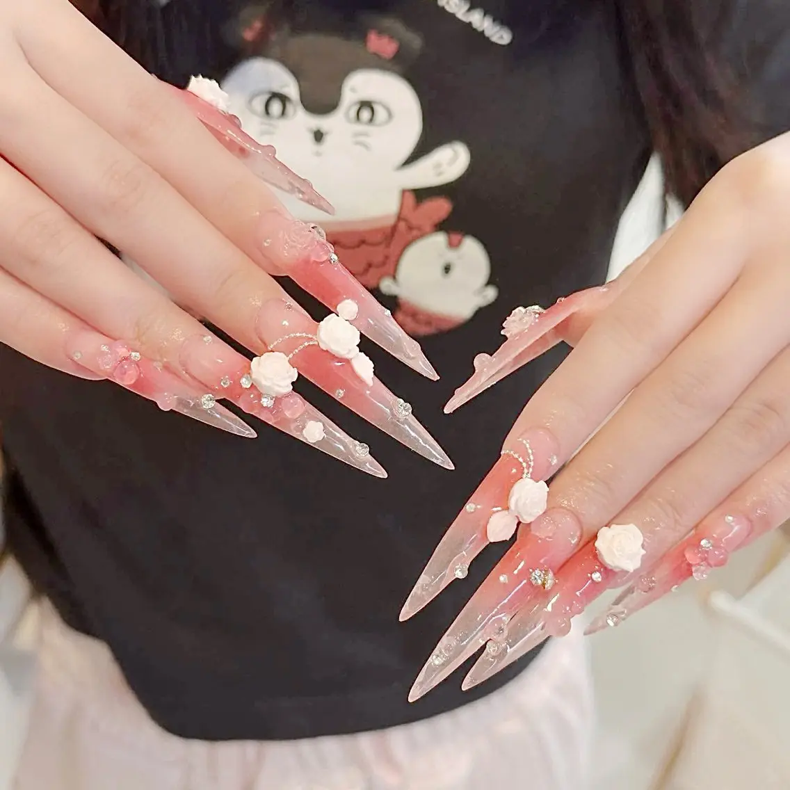 ネイル チークネイル ドット フットネイル フレンチネイル グラデーション Nihonthy Nail 新宿のネイルデザイン