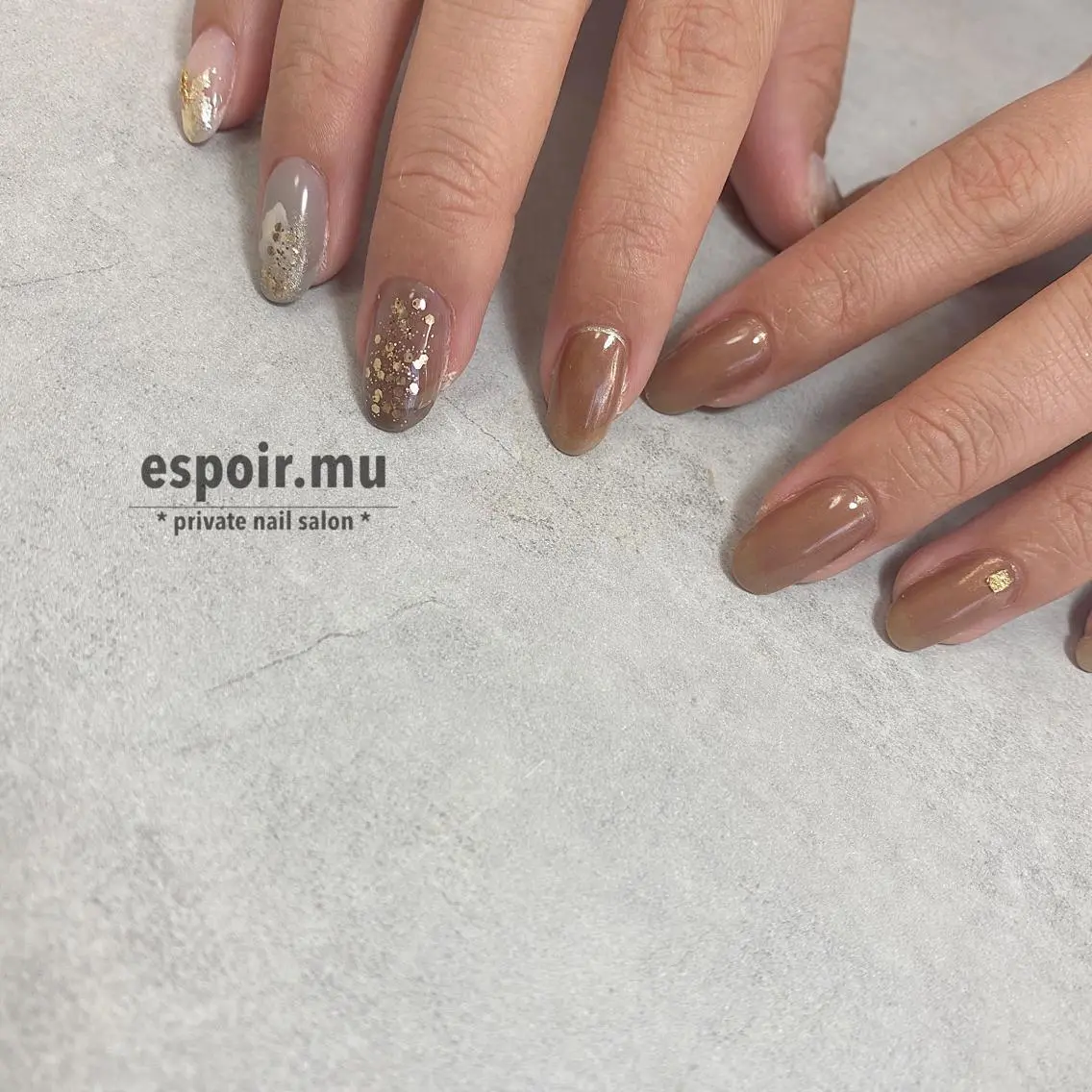 ミディアム ネイル espoir. muのネイルデザイン