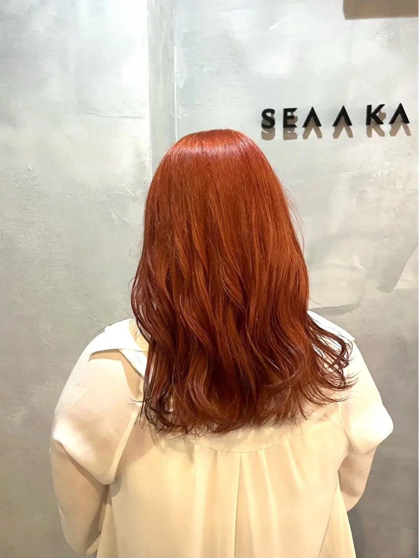 ミディアム カラー カット ヘアカラー 中川 もえか【明石】のヘアスタイル