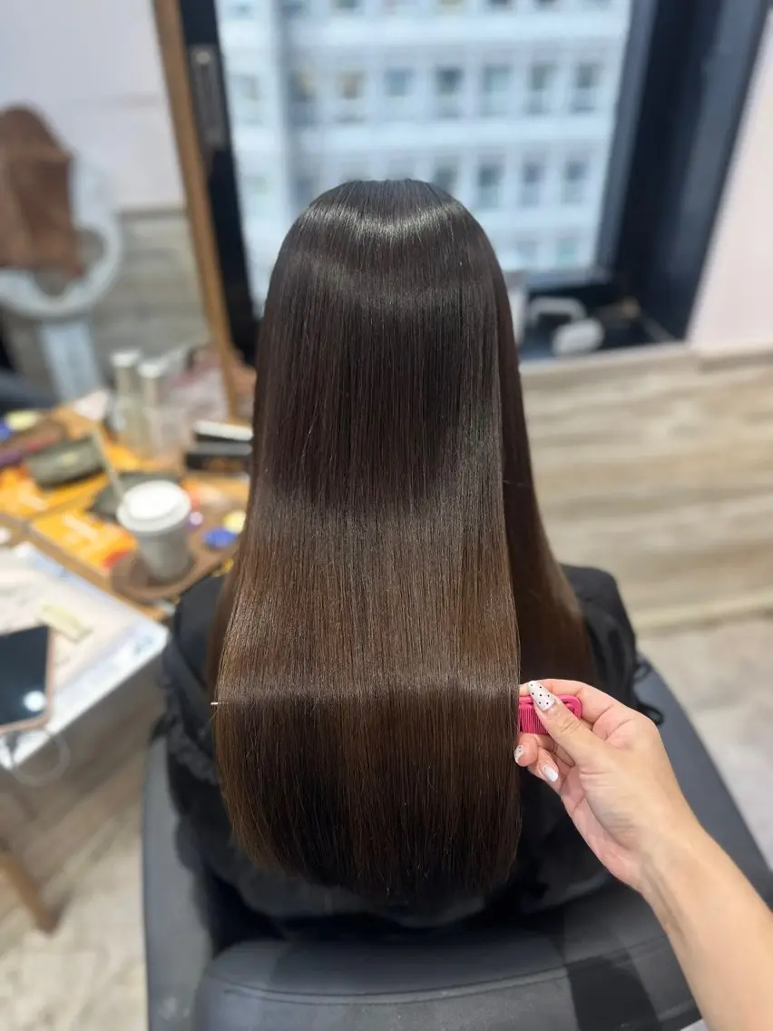 ロング パーマ 縮毛矯正 LUPI byLee MIUのヘアスタイル