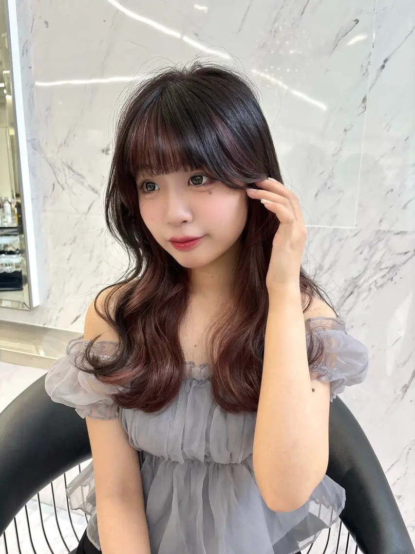 ロング カラー ロング ParveMix 🪽鳥取彩花のヘアスタイル