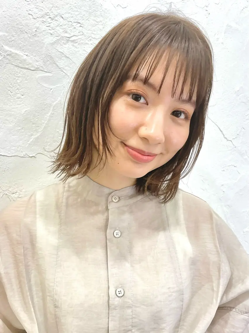 ショート カラー 髪質改善 縮毛矯正/ レイヤー/銀座/本木のヘアスタイル