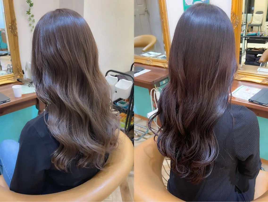 ロング カラー カット ヘアカラー トリートメント 🇰🇷韓国レイヤー 錦糸町【北山謙三】のヘアスタイル