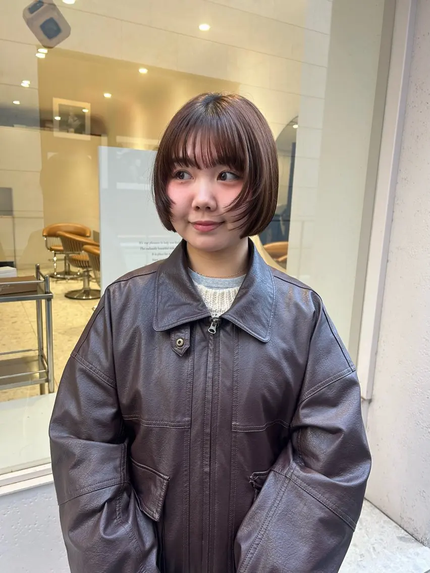 ショート 顔周りカット iwami rena /Nary河原町のヘアスタイル