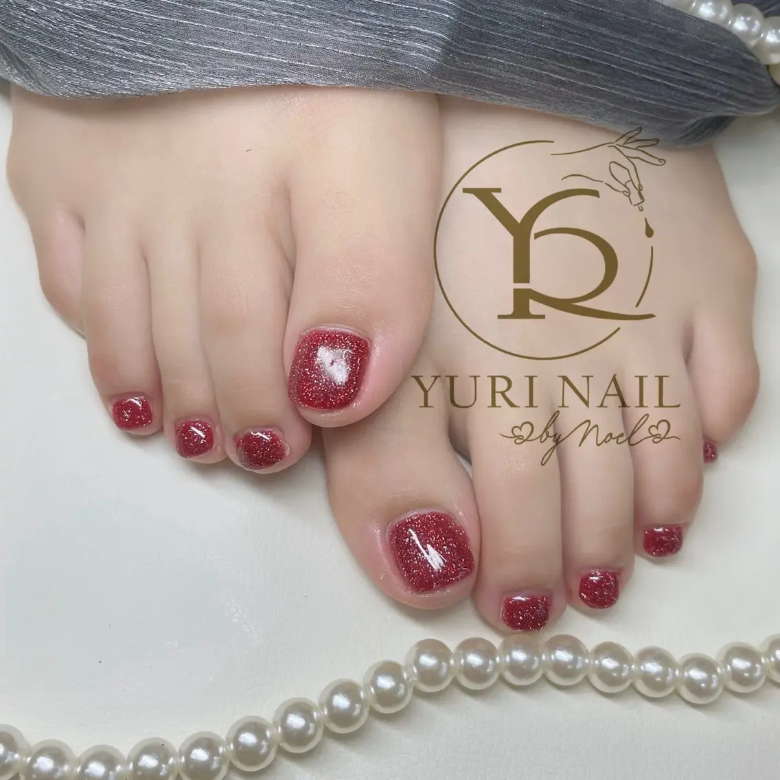 ネイル チークネイル フットネイル フレンチネイル グラデーション キラキラネイル ハンドネイル フットネイル ハンドケア YURI Nail Funabashiのネイルデザイン