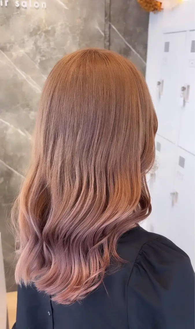 カラー ヘアカラー 韓国レイヤー艶カラー ブリーチ otohaのヘアスタイル