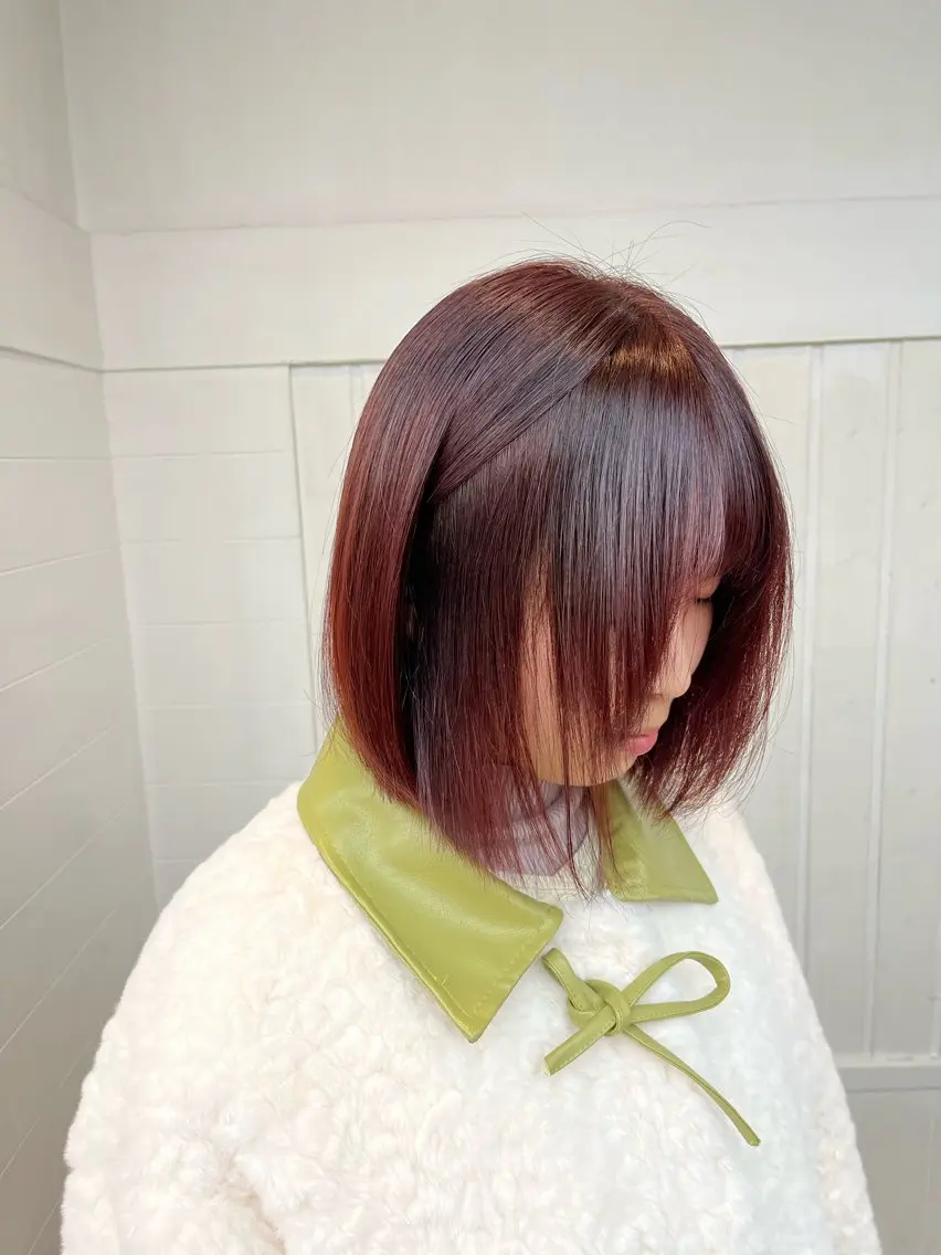 ショート カラー パーマ ヘアアレンジ ショートレイヤー ブリーチ ブリーチなしカラー 顔まわりレイヤー 顔周りカット 二ヶ月綺麗なデザイン カット/星野六三四のヘアスタイル
