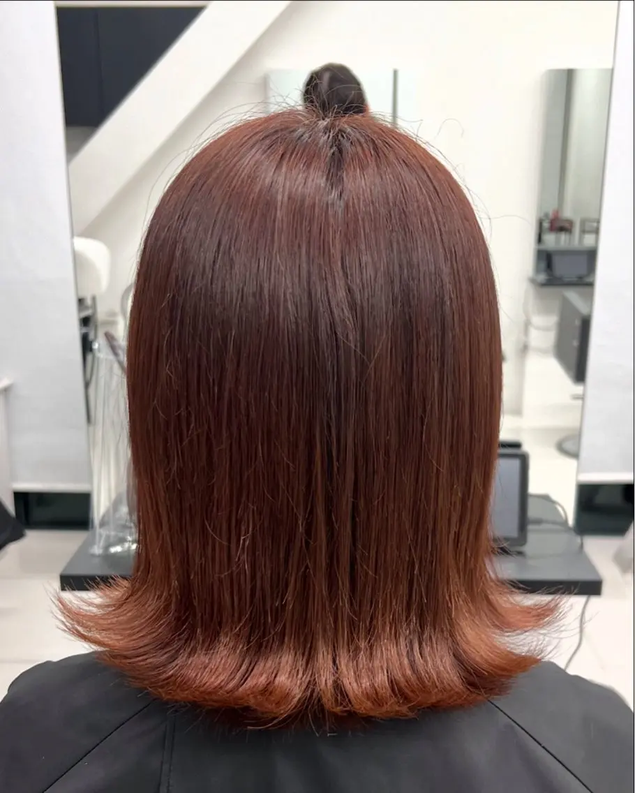 ショート オレンジブラウン kayo吉祥寺カラー モデル募集中✨のヘアスタイル