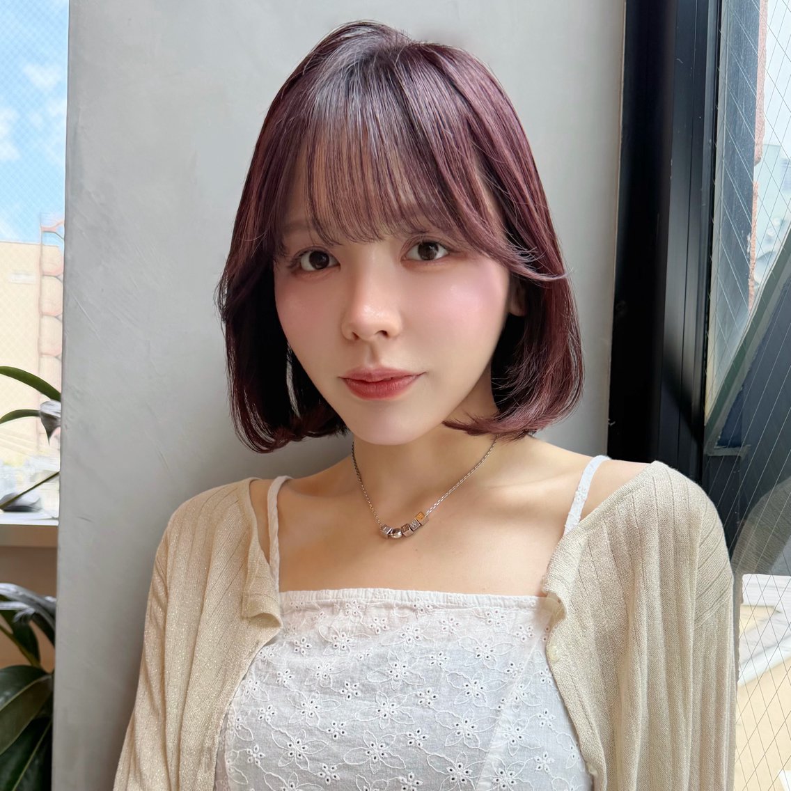 ショート カラー 縮毛矯正/レイヤー/ ボブ♡Natsukiのヘアスタイル
