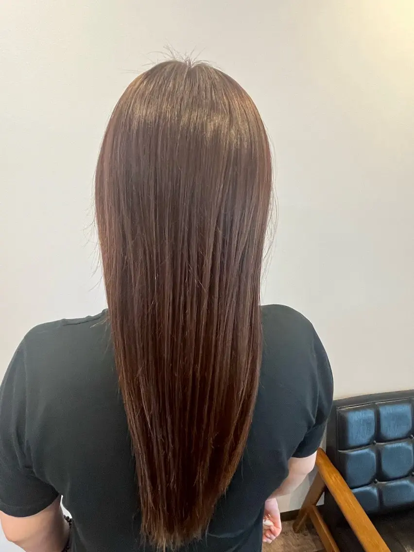 ロング カラー ブラウンカラー ヘアカラー 岡野 玲花のヘアスタイル