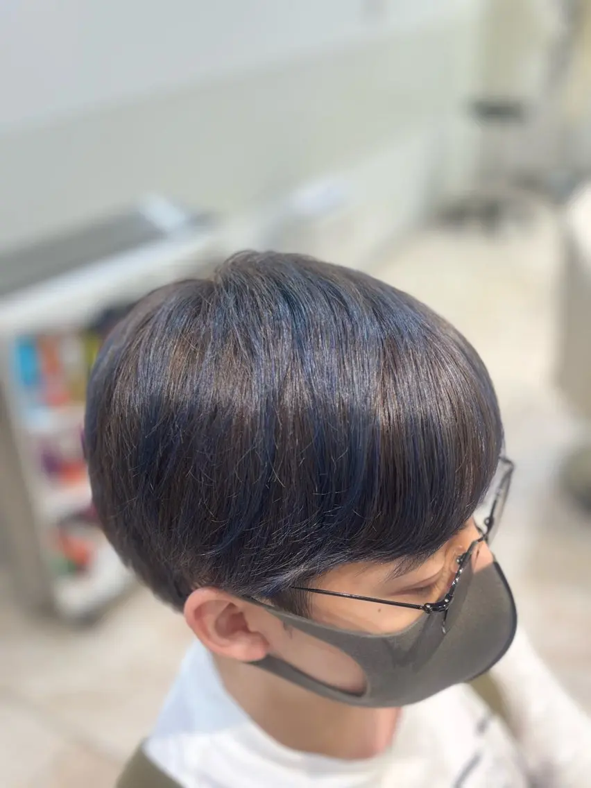ショート メンズ ヘアカラー ナチュラルカラー/ ヘッドスパ/まゆ🐼の眉毛・アイブロウイメージ
