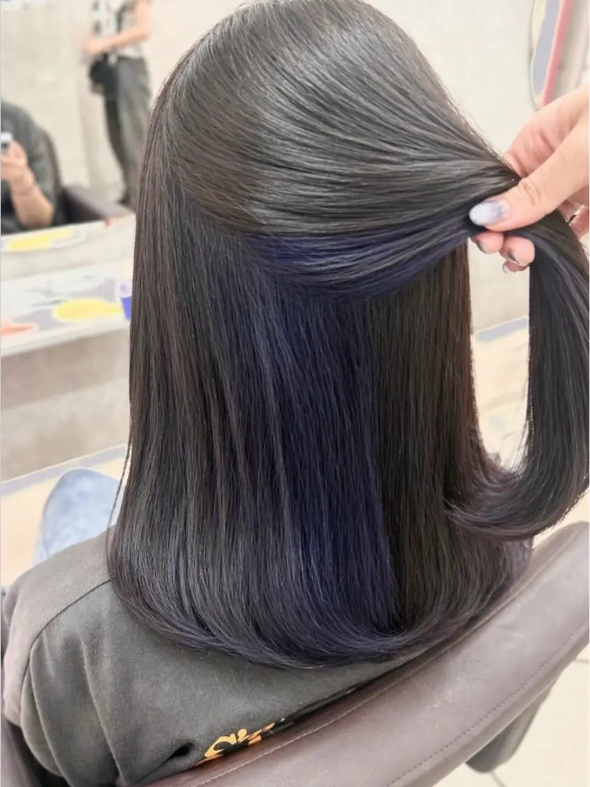 ‪💠低ダメージインナー💠　　　　　　　　　カット➕インナー/イヤリング(ブリーチ込)➕カラー➕CMCトリートメントの写真