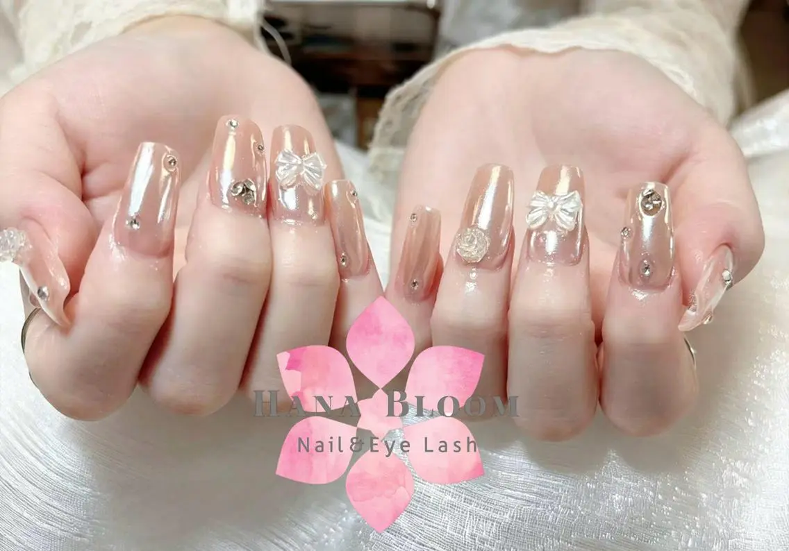 ネイル ハンドネイル ハンドケア Hana Bloom Nail💗YUIのネイルデザイン