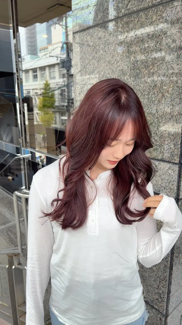 セミロング カラー hitomi ♡ 自由が丘アシスタントのヘアスタイル