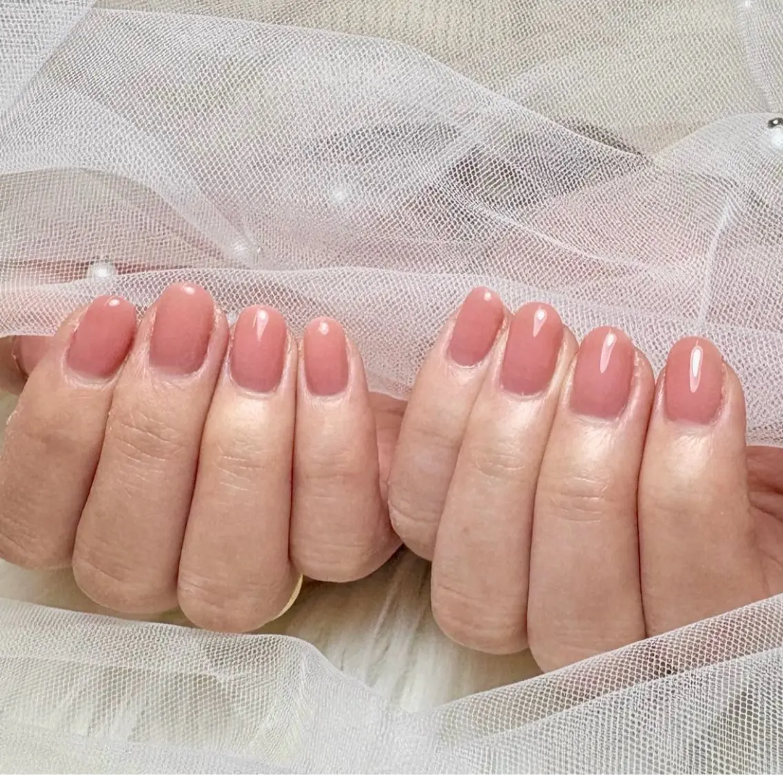 ハンドワンカラー/ラメグラデーションの写真