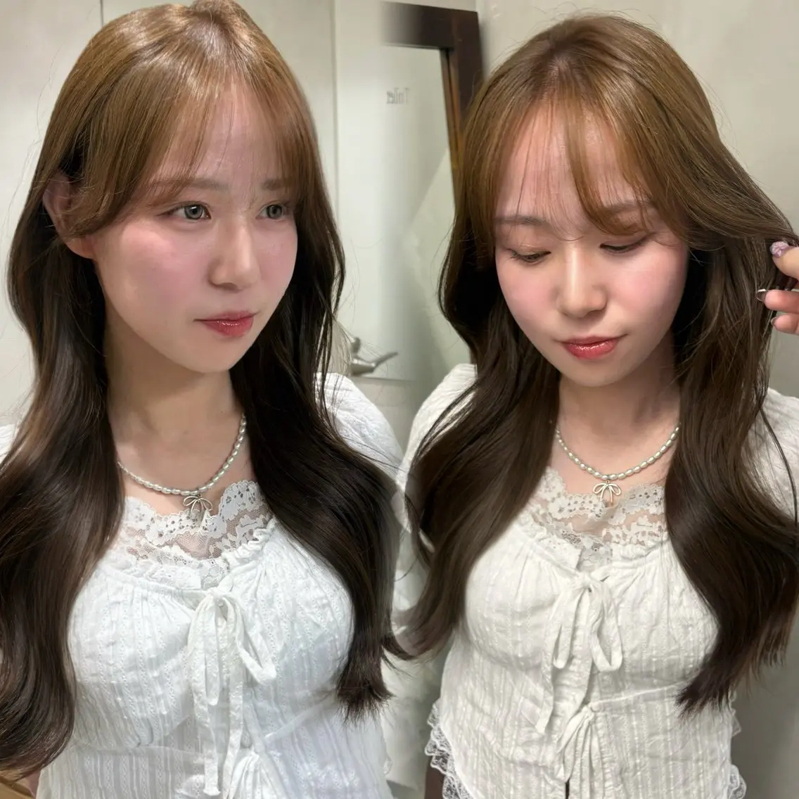 ロング カラー 透明感カラー トリートメント ヘアカラー 艶髪縮毛矯正🛋 透明感カラー/さやかのヘアスタイル