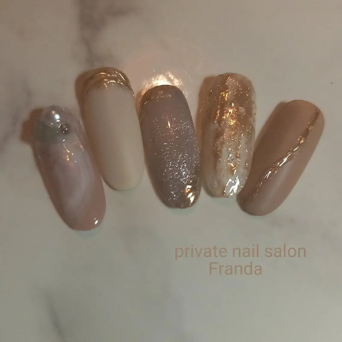 ネイル ジェルネイル ハンドネイル Franda ✾のネイルデザイン