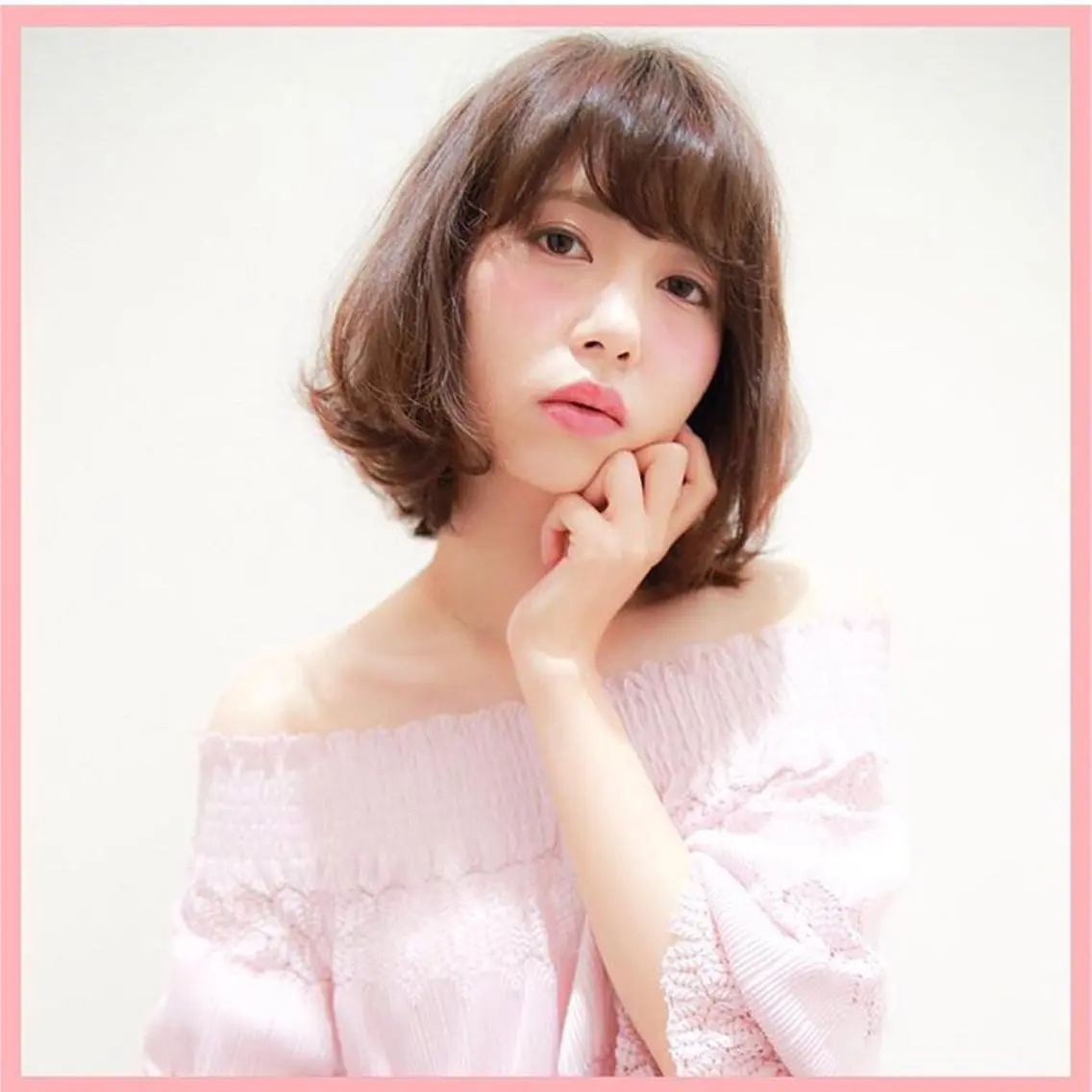 ショート カラー ボブ カット ヘアカラー 高木 麻知子のヘアスタイル