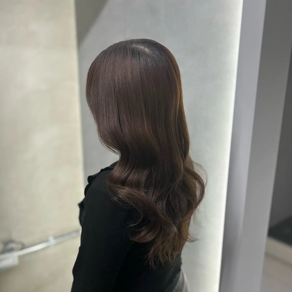 セミロング カット ヘアカラー トリートメント 阿倍野/髪質改善 /縮毛矯正/坪田幸広のヘアスタイル