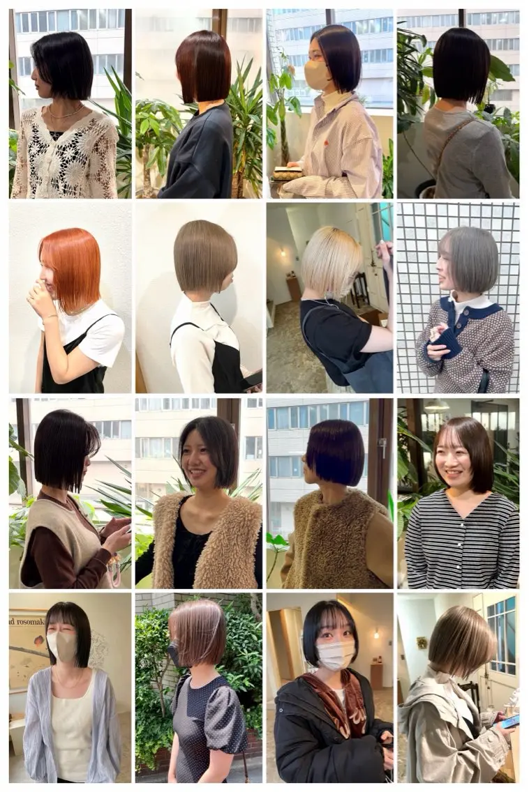 ショート カラー カット ヘアカラー トリートメント ヒナゴ トヨカズのヘアスタイル