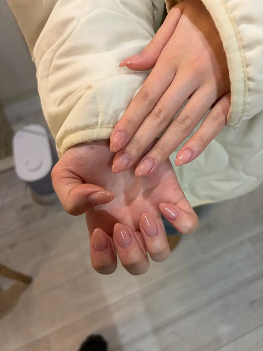 ジェルグラデーションワンカラー (オフあり)の写真