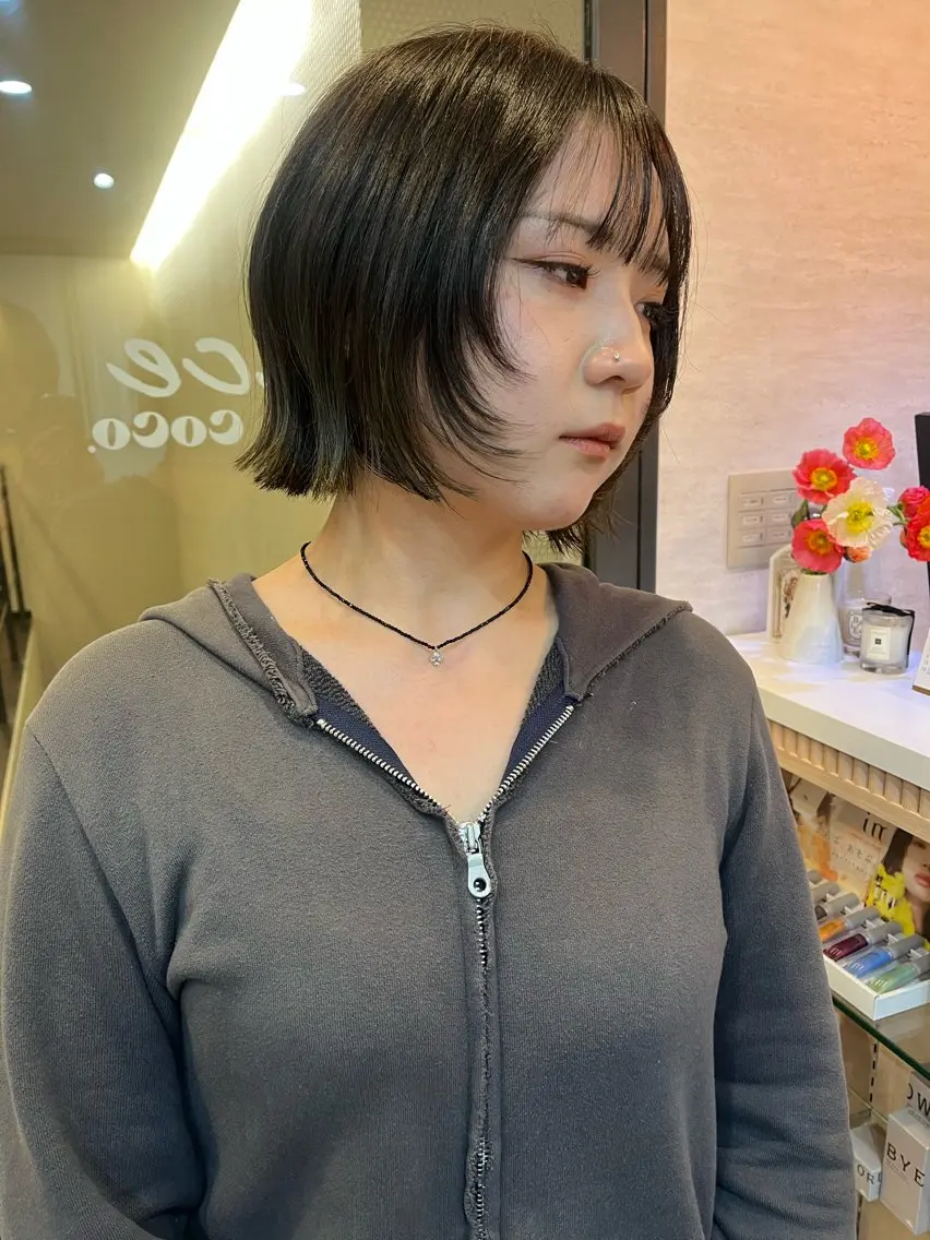 ショート カット ヘアカラー トリートメント レイヤー/暖色/ 髪質改善/永礼芳果のヘアスタイル
