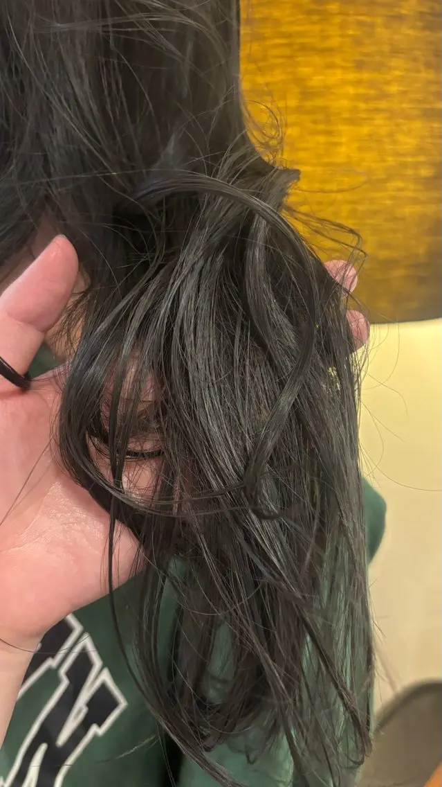 カラー 透明感カラー 滝沢 ののかのヘアスタイル