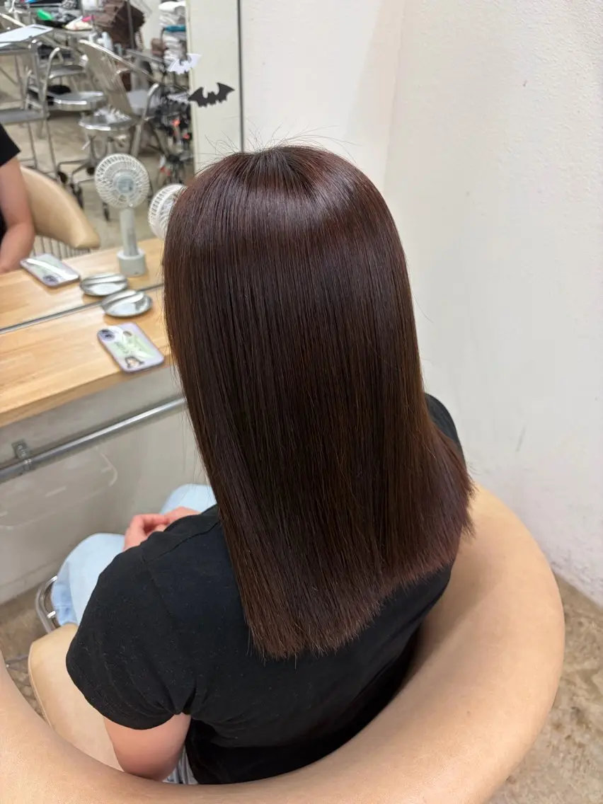 セミロング ヘアカラー fand KOTOMIのヘアスタイル