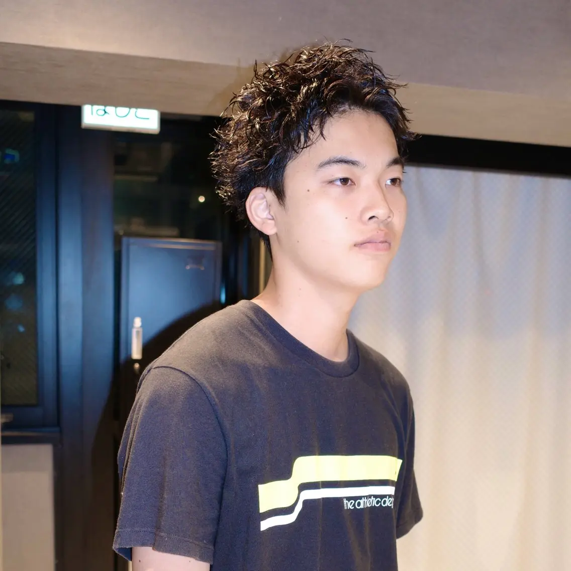 メンズ メンズパーマ メンズショート カット パーマ ヨシカワ タツキのヘアスタイル